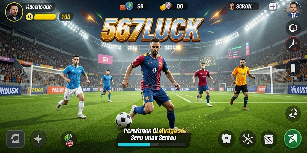 Tampilan gameplay seru dalam 567LUCK dengan berbagai olahraga.