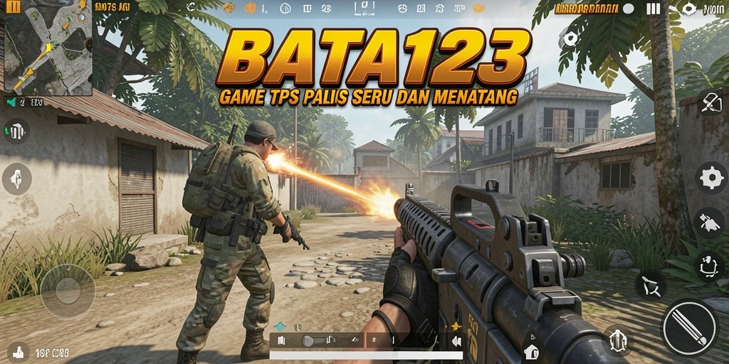 Screenshot gameplay BATA123 yang menunjukkan aksi menegangkan dalam TPS.