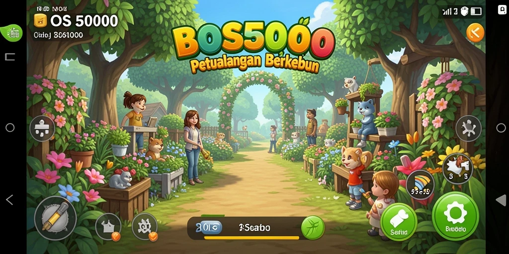 Gameplay seru mengelola ladang dan berkebun di BOS5000.