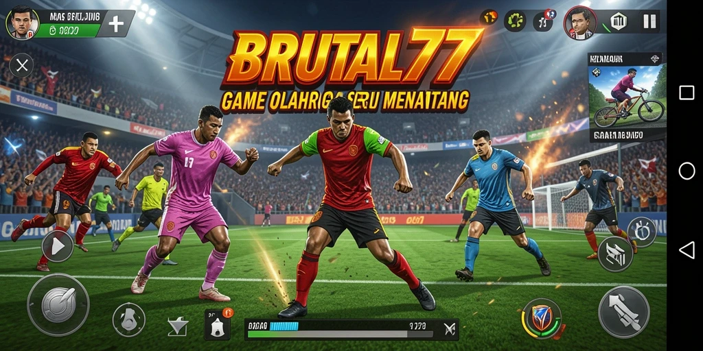 Tampilan menarik dari gameplay BRUTAL77 dalam aksi olahraga.