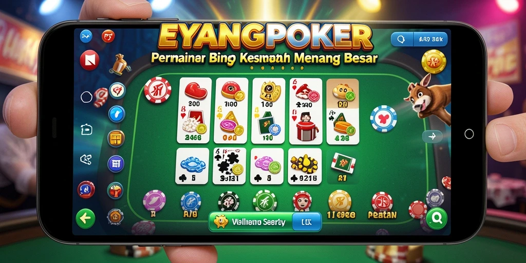 Tampilan gameplay Bingo yang seru dan interaktif di EYANGPOKER.