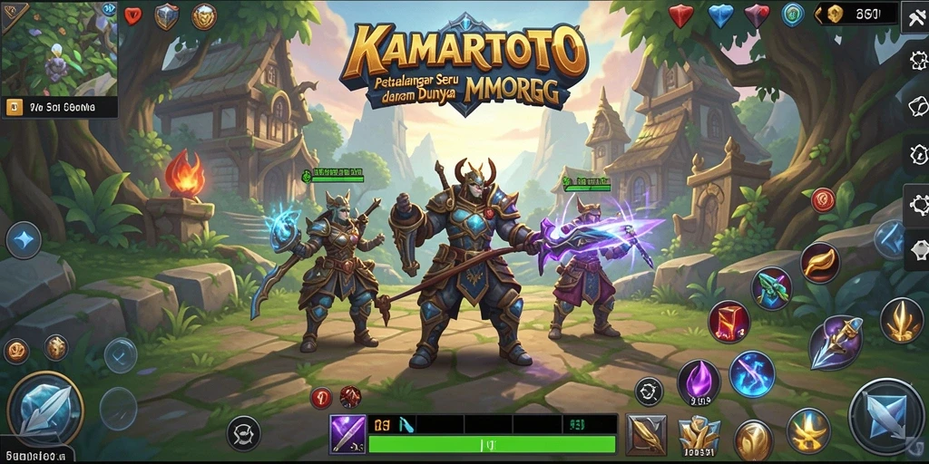 Tangkapan layar KAMARTOTO menampilkan aksi pertarungan yang mendebarkan.