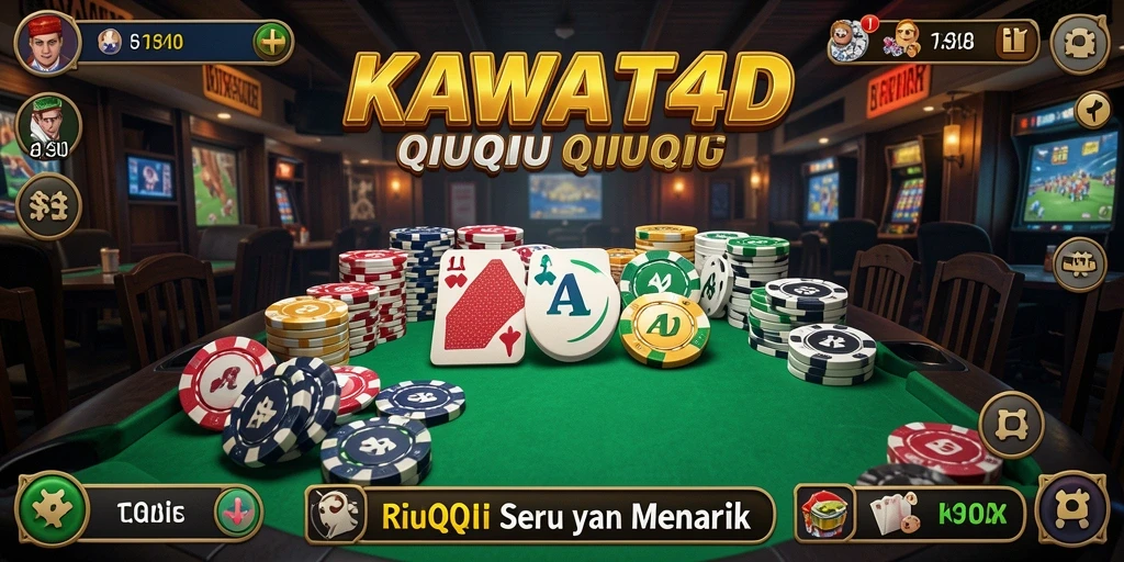 Screenshot KAWAT4D menampilkan aksi seru permainan QiuQiu.