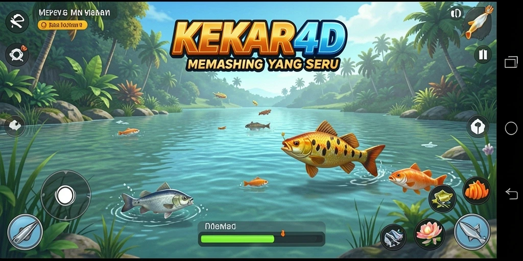 Tampilan gameplay KEKAR4D yang menunjukan pengalaman memancing yang seru.