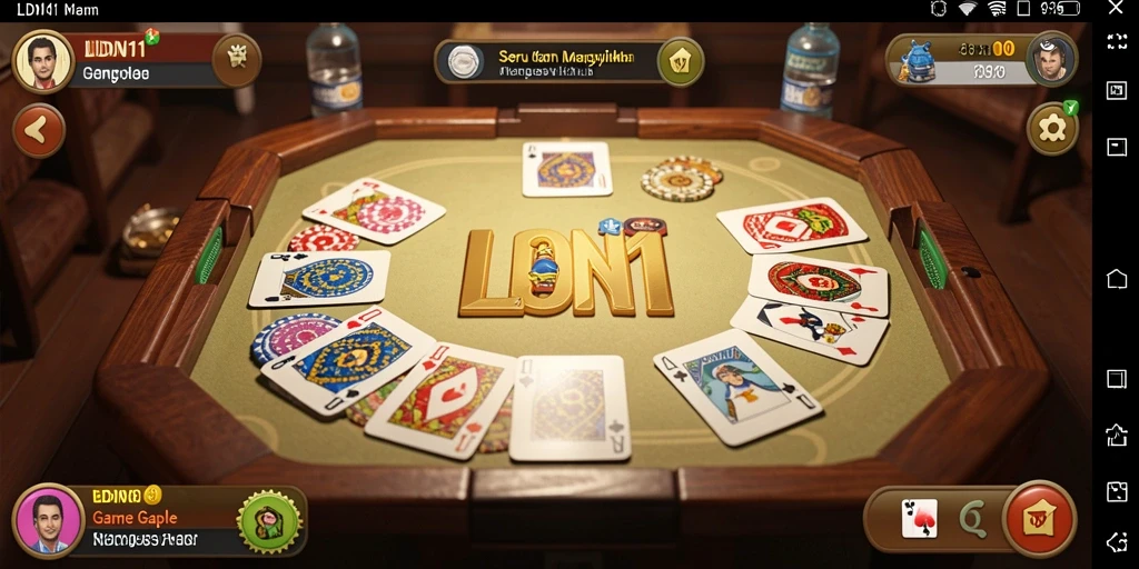 Tampilan gameplay Gaple yang seru di LDN11.