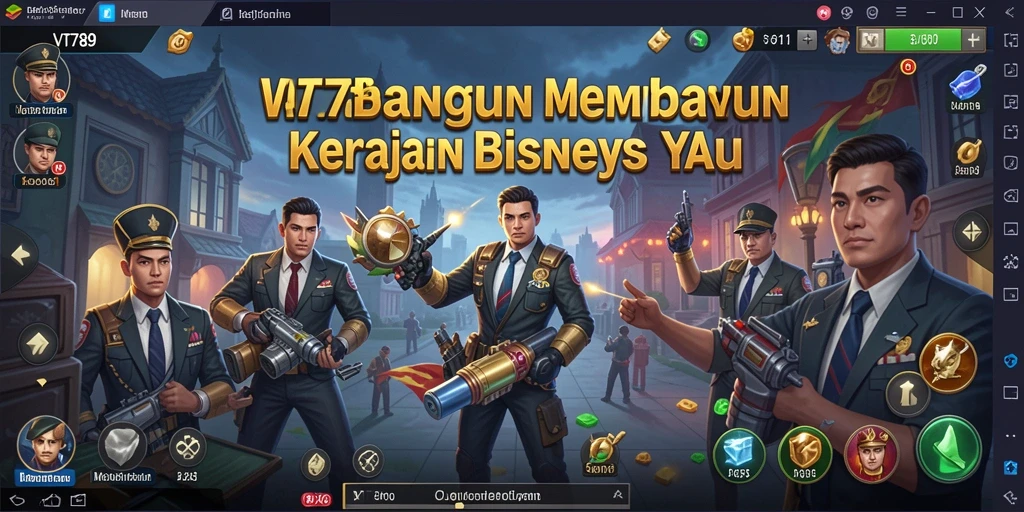 Tampilan gameplay menarik dari VT789 dengan suasana bisnis yang dinamis.